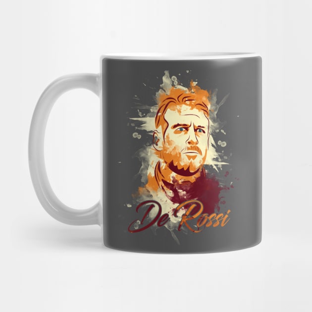 Daniele De Rossi Watercolor. by CryptoTextile